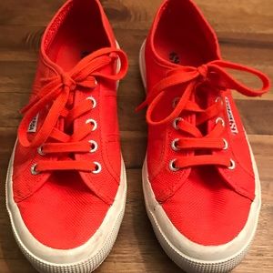 Red-Orange Superga Sneakers